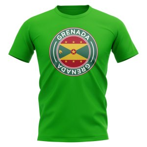Grenada Football Badge T-Shirt (Green) Grenada Football Badge T-Shirt (Green)