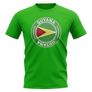 Guyana Football Badge T-Shirt (Green)
