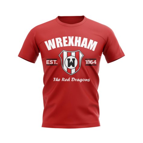 Wrexham Established Football T-Shirt (Red)