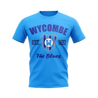 Wycombe Established Football T-Shirt (Sky)