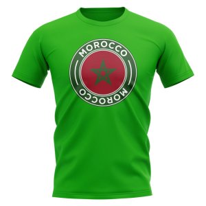 Morocco Football Badge T-Shirt (Green)