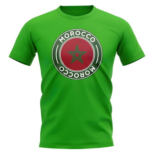 Morocco Football Badge T-Shirt (Green)