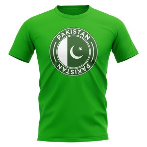 Pakistan Football Badge T-Shirt (Green)