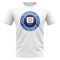 Anguilla Football Badge T-Shirt (White)