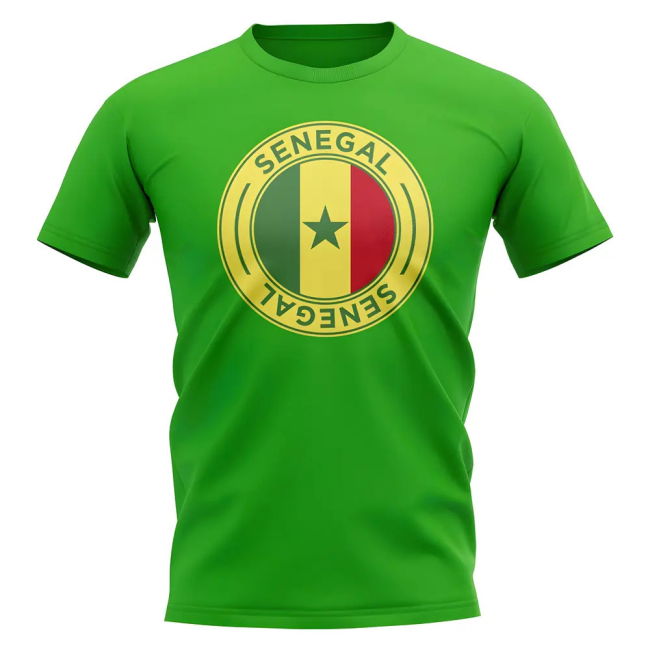 Senegal Football Badge T-Shirt (Green)