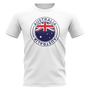 Australia Football Badge T-Shirt (White)