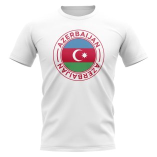 Azerbaijan Football Badge T-Shirt (White)