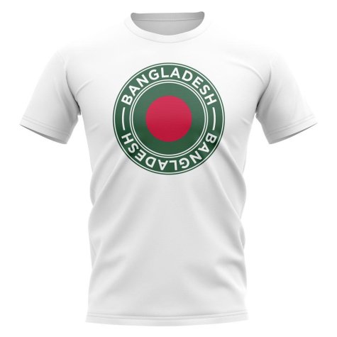 Bangladesh Football Badge T-Shirt (White)