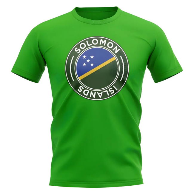 Solomon Islands Football Badge T-Shirt (Green)