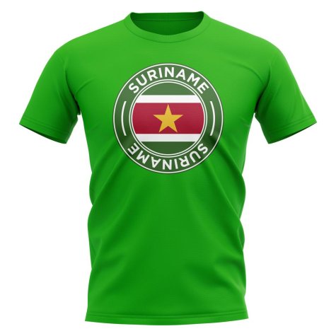Suriname Football Badge T-Shirt (Green)