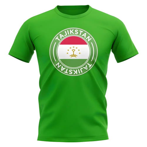 Tajikstan Football Badge T-Shirt (Green)
