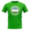 Uzbekistan Football Badge T-Shirt (Green)