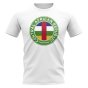 Central African Republic Football Badge T-Shirt (White)