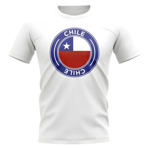 Chile Football Badge T-Shirt (White)
