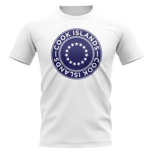 Cook Islands Football Badge T-Shirt (White)