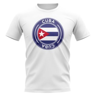 Cuba Football Badge T-Shirt (White)
