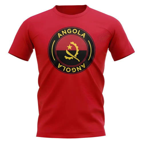 Angola Football Badge T-Shirt (Red)