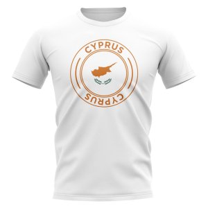 Cyprus Football Badge T-Shirt (White)