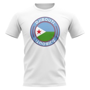 Djibouti Football Badge T-Shirt (White)
