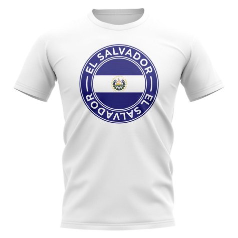 El Salvador Football Badge T-Shirt (White)