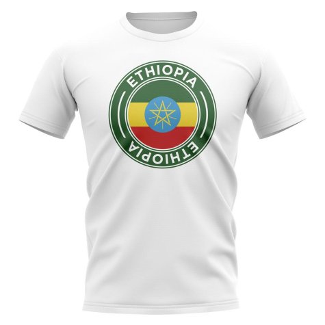 Ethiopia Football Badge T-Shirt (White)