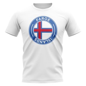 Faroe Islands Football Badge T-Shirt (White)