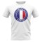 France Football Badge T-Shirt (White)