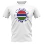 Gambia Football Badge T-Shirt (White)