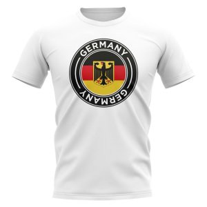 Germany Football Badge T-Shirt (White)