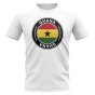 Ghana Football Badge T-Shirt (White)