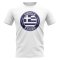 Greece Football Badge T-Shirt (White)