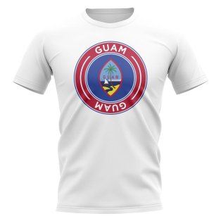 Guam Football Badge T-Shirt (White)
