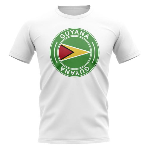 Guyana Football Badge T-Shirt (White)