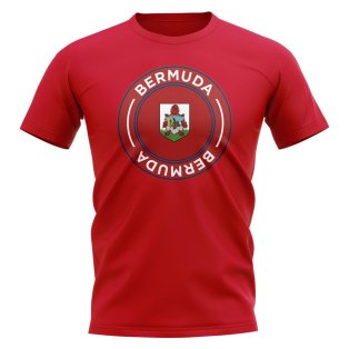 Bermuda Football Badge T-Shirt (Red)