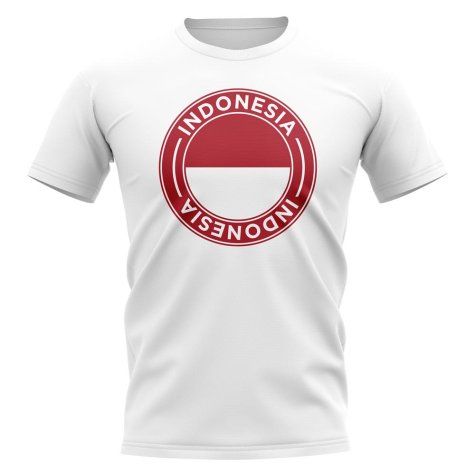 Indonesia Football Badge T-Shirt (White)