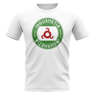 Ingushetia Football Badge T-Shirt (White)