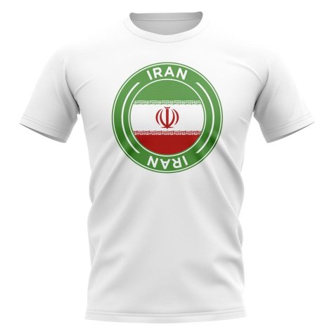 Iran Football Badge T-Shirt (White)