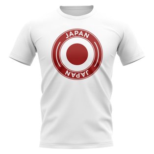 Japan Football Badge T-Shirt (White)