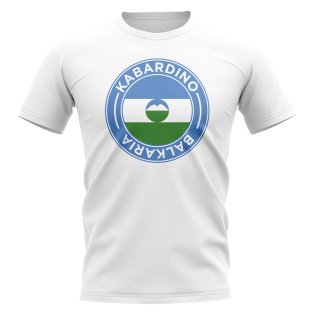 Kabardino Balkaria Football Badge T-Shirt (White)
