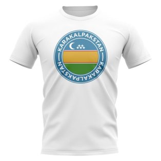 Karakalpakstan Football Badge T-Shirt (White)