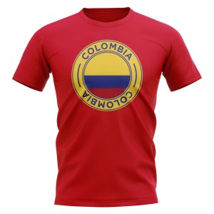 Colombia Football Badge T-Shirt (Red)