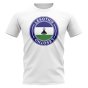 Lesotho Football Badge T-Shirt (White)