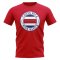 Costa Rica Football Badge T-Shirt (Red)