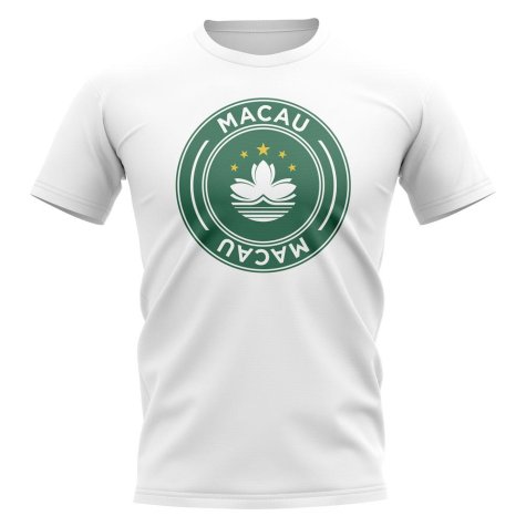 Macau Football Badge T-Shirt (White)