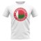 Madagascar Football Badge T-Shirt (White)