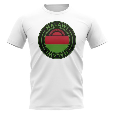 Malawi Football Badge T-Shirt (White)