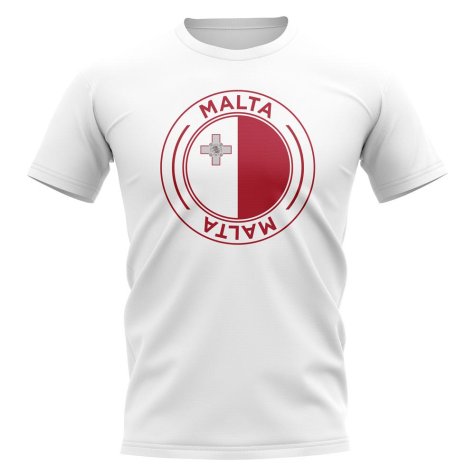 Malta Football Badge T-Shirt (White)