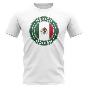 Mexico Football Badge T-Shirt (White)