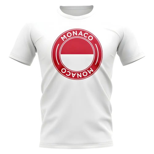 Monaco Football Badge T-Shirt (White)