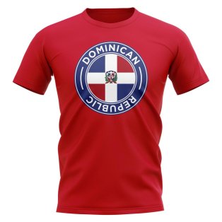 Dominican Republic Football Badge T-Shirt (Red)